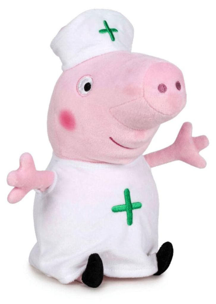 Peppa Pig Nurse cca 27 cm plyšová výplň 100% recyklovaná Obrázek produktu 