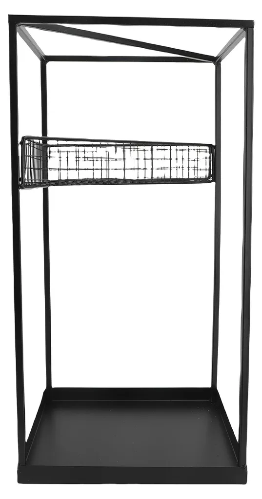 Porte-parapluie en fer géométrique design moderne pour entrée - 50cm