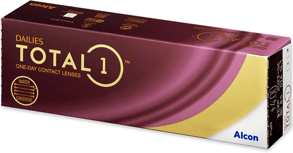 Alcon DAILIES Total1, Denne, 30 kusov, 1,41 cm, 8,5 mm, Obrázok produktu 