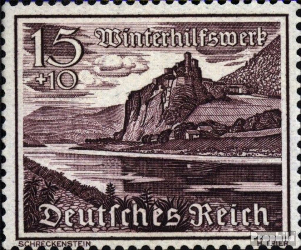 Briefmarken Deutsches Reich 1939 Mi 736 gestempelt Winterhilfswerk: Bauwerke