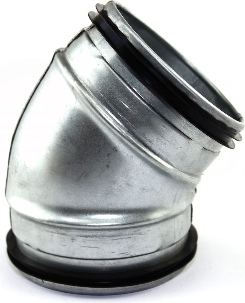 45° Bogen Wickelfalz Dichtung Winkel Lüftung Wickelfalzrohr Ø 200 mm