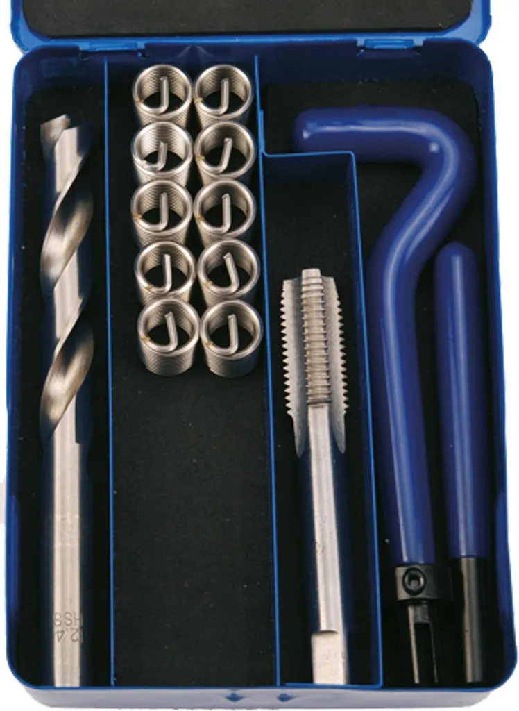 Kit Taraudage et Inserts M12 x 1,75 BGS 1956 en Acier Haute Résistance