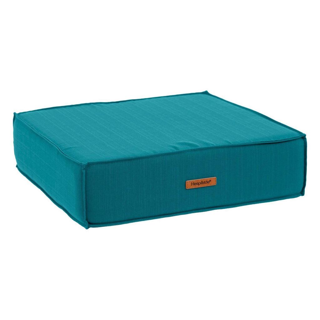 Bodenkissen "korai" entenblau 45x45cm aus polyester - Hespéride