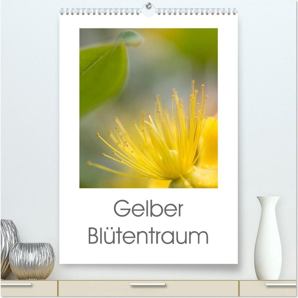 Gelber Blütentraum (hochwertiger Premium Wandkalender 2026 DIN A2 hoch), Kunstdruck in Hochglanz