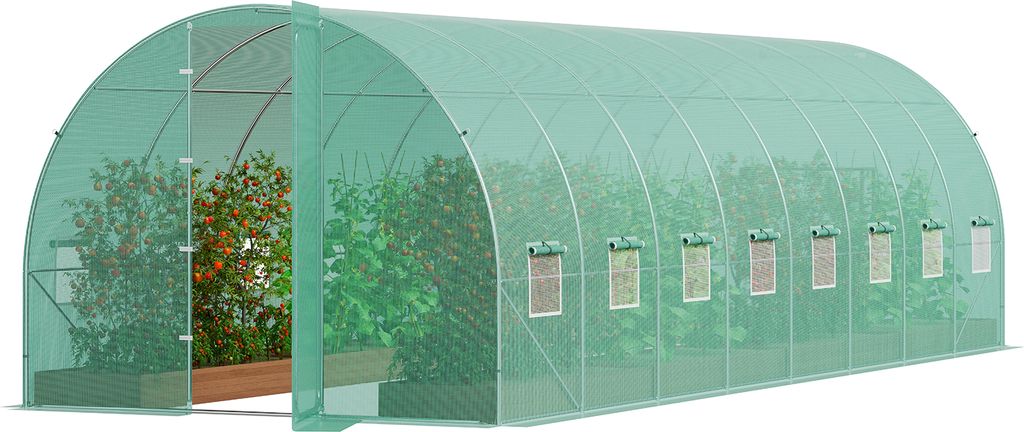 Szklarnia tunelowa SucceBuy, 27,4 x 9,5 x 7,4 stopy, Zdjęcie produktu 