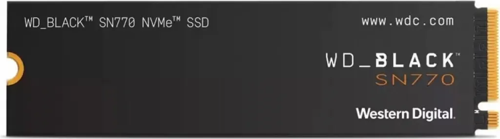 WD_BLACK WD Black SSD SN770 NVMe 250 GB PCIe Gen4 16GT/s M.2 2280