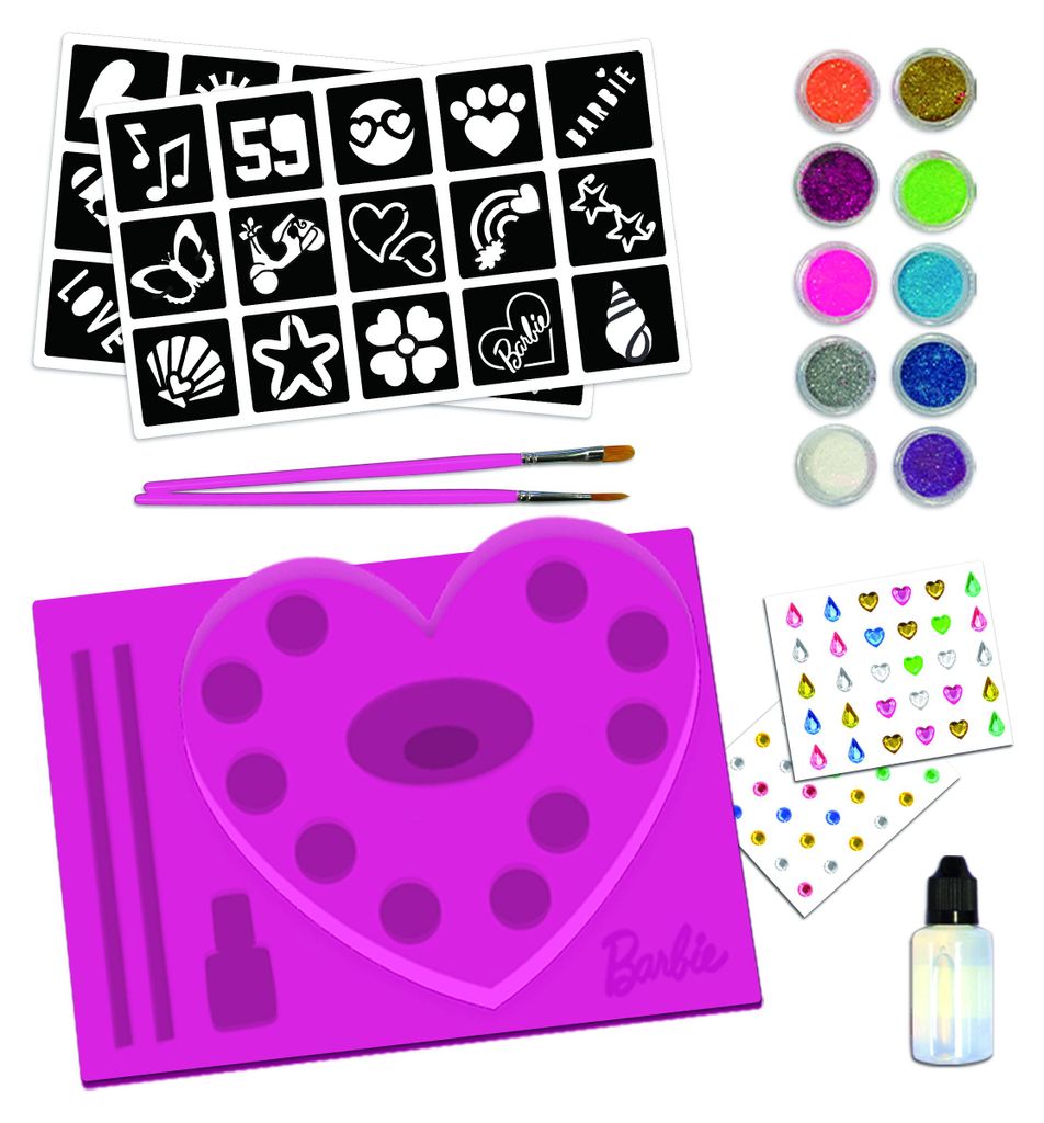 Lisciani Barbie My Glitter Tattoo, Wielobarwny, Dziecko, Zdjęcie produktu 