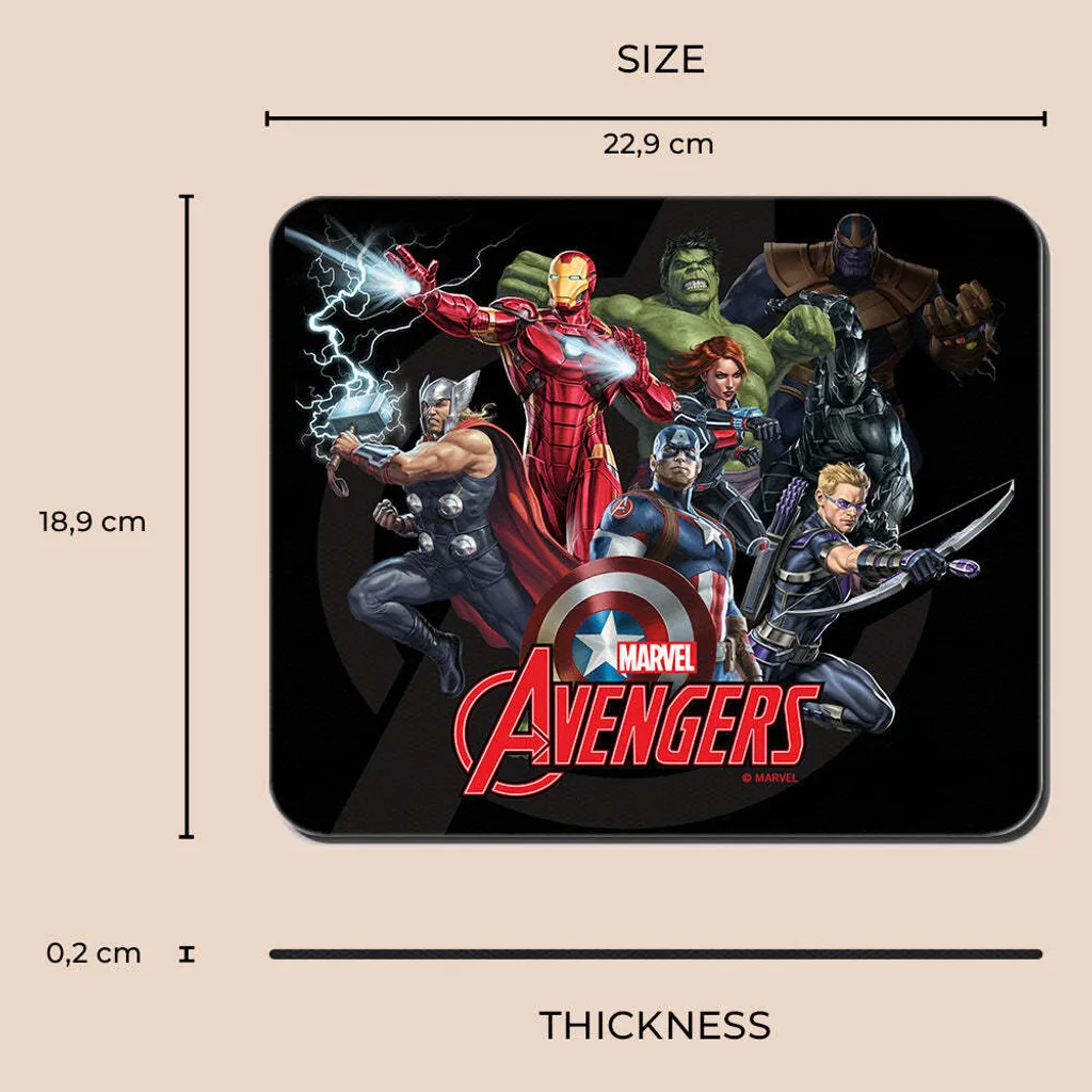 Tapis de souris grand format Marvel Avengers idéal pour le jeu - 3