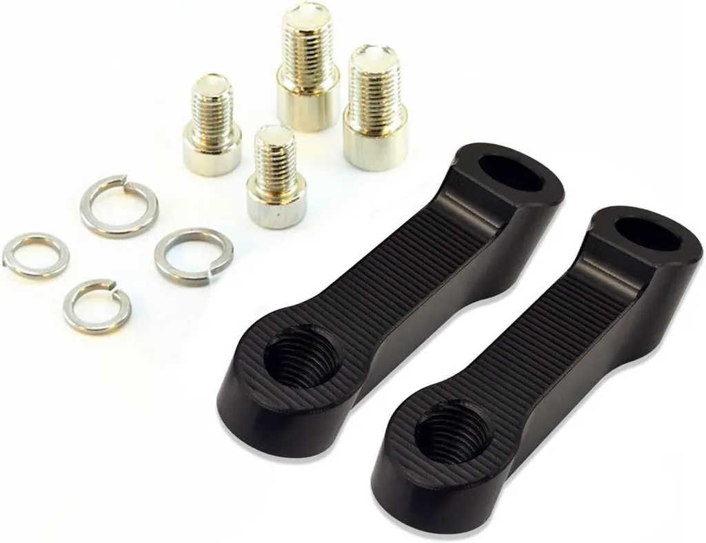 Kit Adaptateurs M10/M8 en Aluminium CNC pour Rétroviseurs de Moto 1 Paire