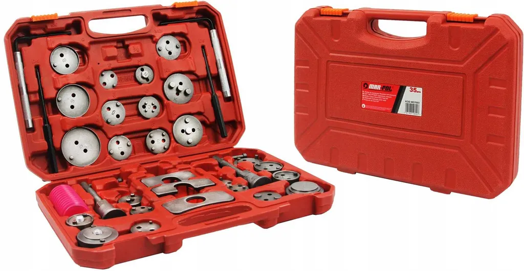 Coffret repousse-piston de frein 35 pièces en acier forgé MAR-POL
