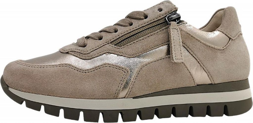 Gabor Damenschuhe sportlicher Schnürer Beige Freizeit, Schuhgröße:EUR 40 | UK 6.5