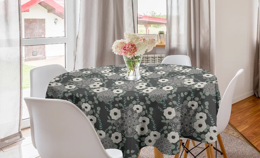 Tovaglia Rotonda Professionale 150 cm Mandala - Resistente e Chic