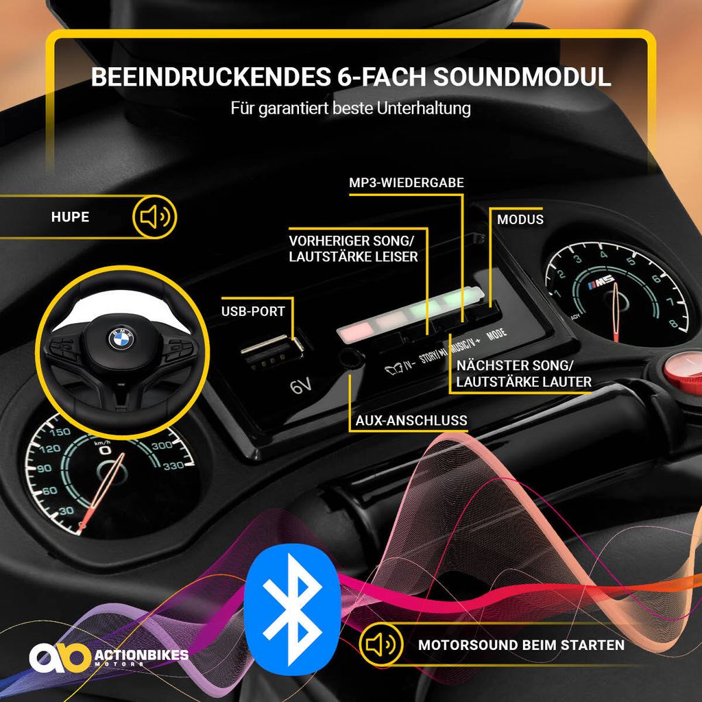 Actionbikes Motors Rutschauto BMW M5 – Mit Schiebestange – Produktbild 6