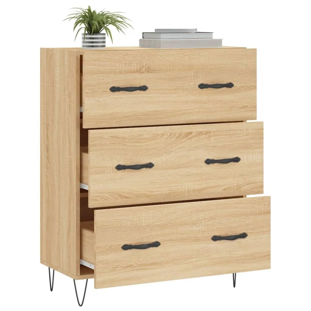 Sideboard Rovere Sonoma 69,5x34x90 cm | Mobile Contenitore Alta Qualità - 4