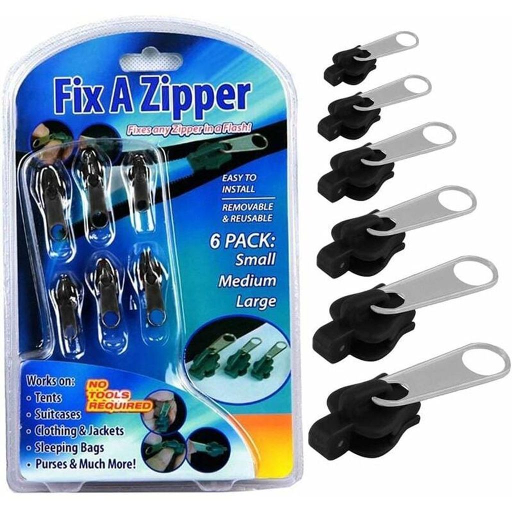 Clip-On-Reißverschlussschieber, Reißverschluss-Reißverschluss, Zlideon-Reißverschlussschieber, Reparaturset für metallische Reißverschlüsse ...