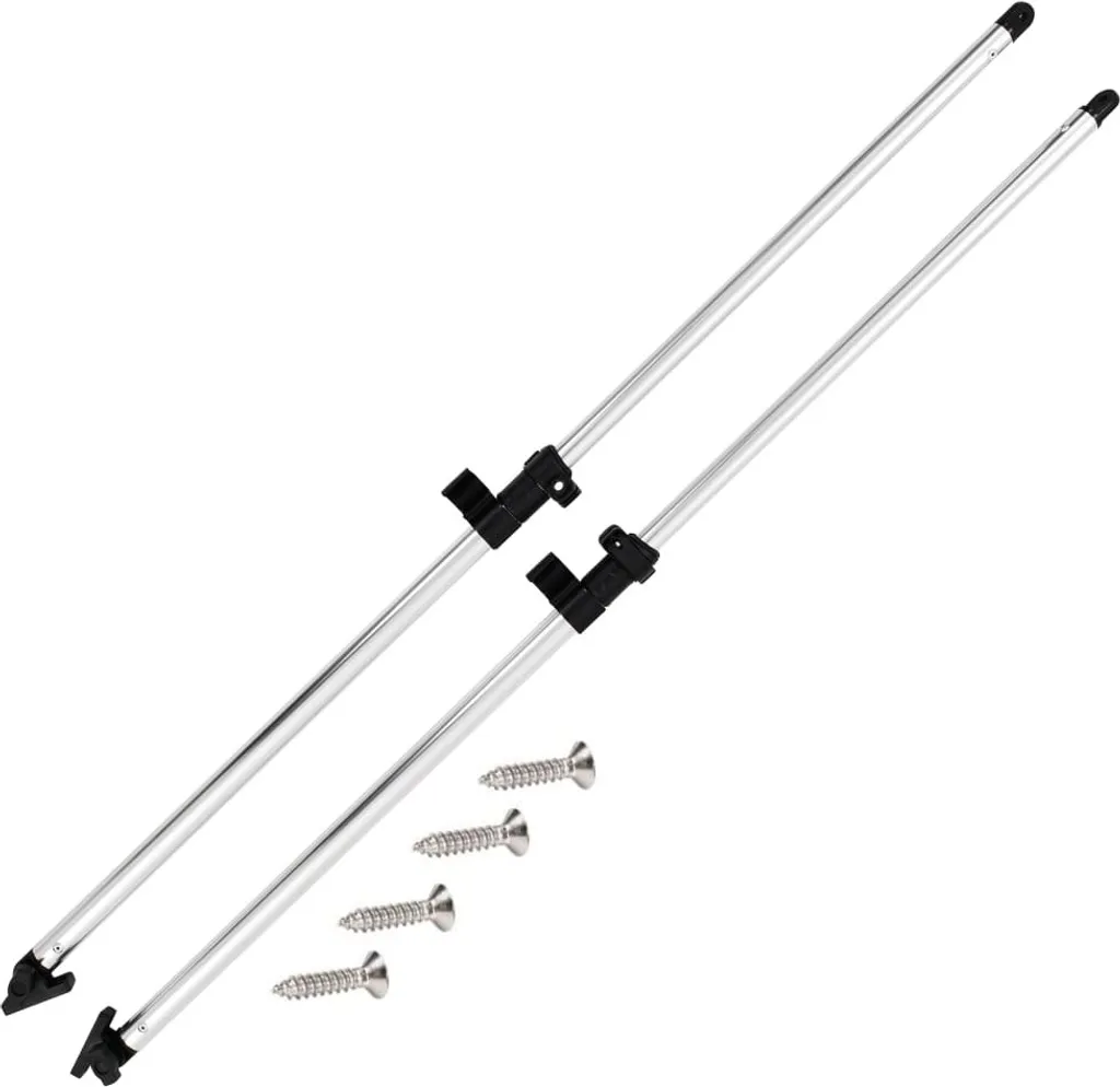 Paire de barres de support pour Bimini Top en aluminium - 2 pièces