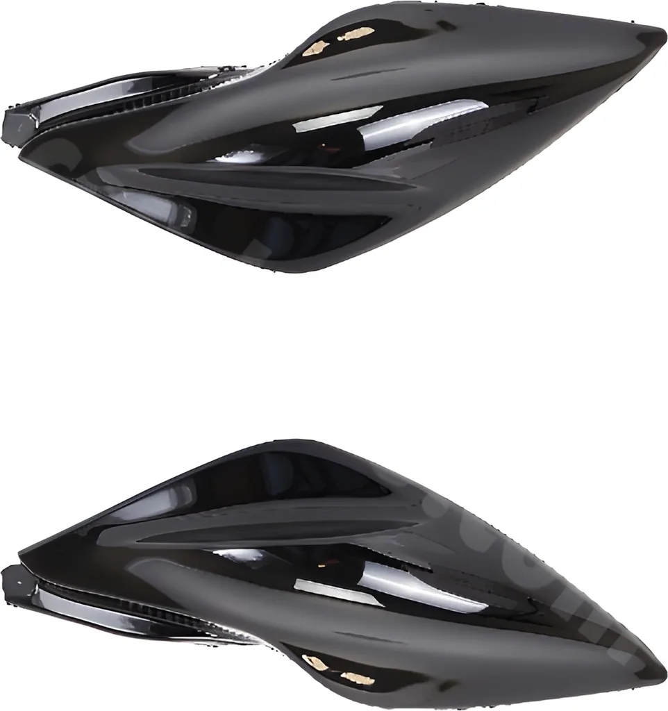 Carénage Latéral Scooter TNT Noir Brillant : Paire de Panneaux Arrière
