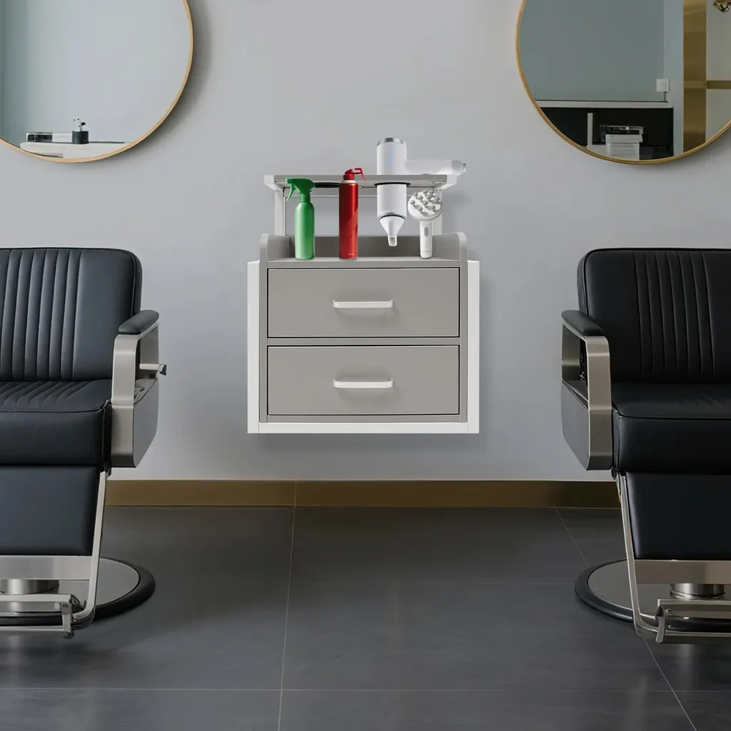 Rangement mural pour coiffeur : organisez vos outils de coiffure