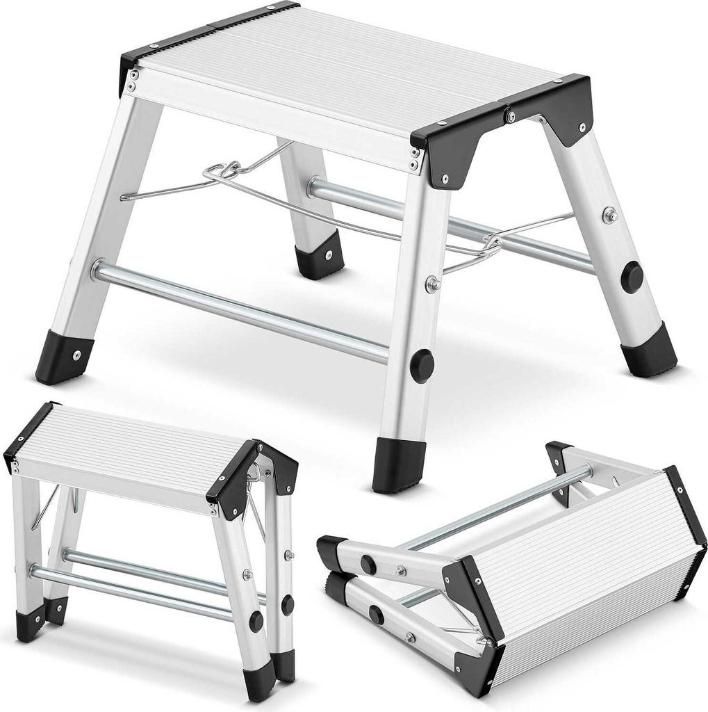 Drabina aluminiowa domowa stołek taboret podnóżek HIGHER Zdjęcie produktu 