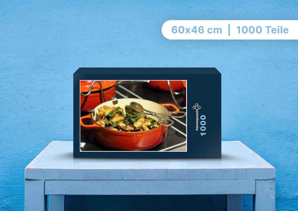 hansepuzzle 108113 - Mahlzeit Puzzle, 1000 Teile, Ernährung, 60,0 x 46,0cm mit hochwertiger Aufbewahrung, Kartonbox und wiederverschließbarem Beutel