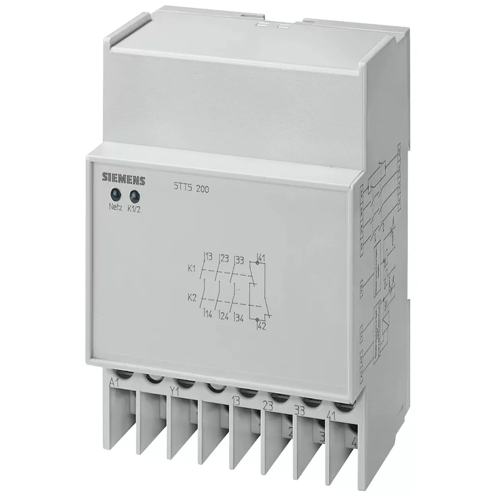 Relais d'arrêt d'urgence Siemens 5TT5200 pour protection de machines