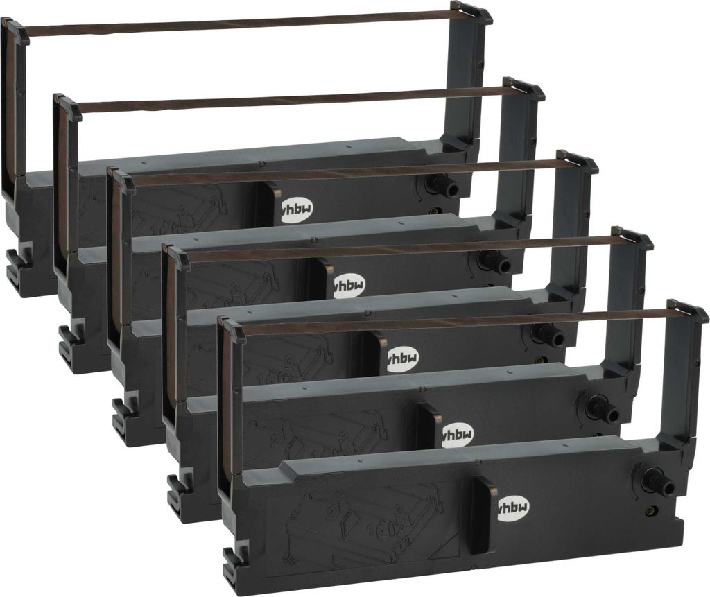 vhbw 5x Farbband Schriftband kompatibel mit Epson TM-U 675, TM-H6000iv Nadeldrucker, Bondrucker - Lila