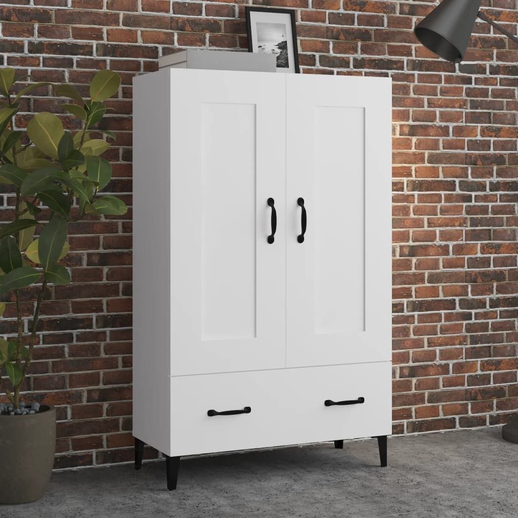 Möbel Highboard Weiß 70x31x115 cm Holzwerkstoff - Kommoden 812573