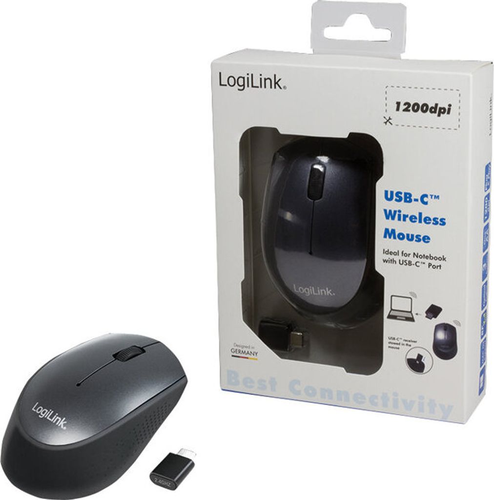 Logilink Maus optisch 3D USB-C 3 Tasten 3200 dpi 2.4 Immagine del prodotto 