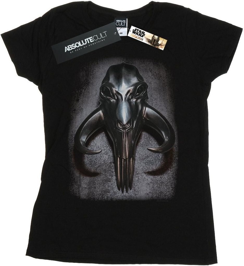 Star Wars - "The Mandalorian Mythosaur Skull" T-Shirt für Damen BI42979 (XL) (Schwarz)