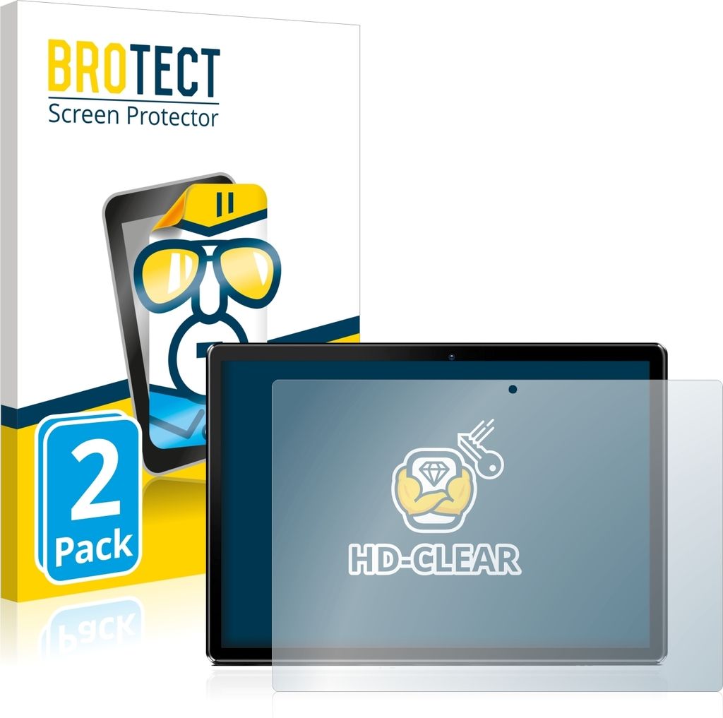 2x Für Pritom M10 10.1" Schutzfolie BROTECT Displayschutz Produktbild 
