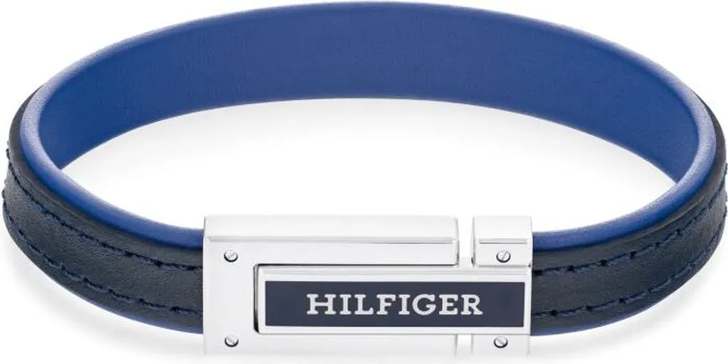 Bracelet cuir bleu homme 2790558 : Finition artisanale et cuir souple