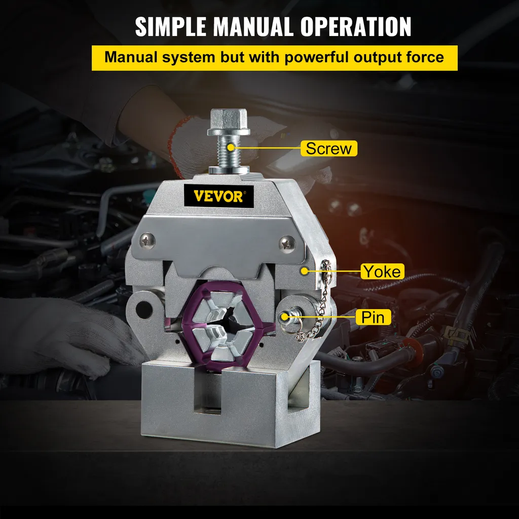 Presse Hydraulique Manuelle VEVOR pour Réparation de Climatisation Auto