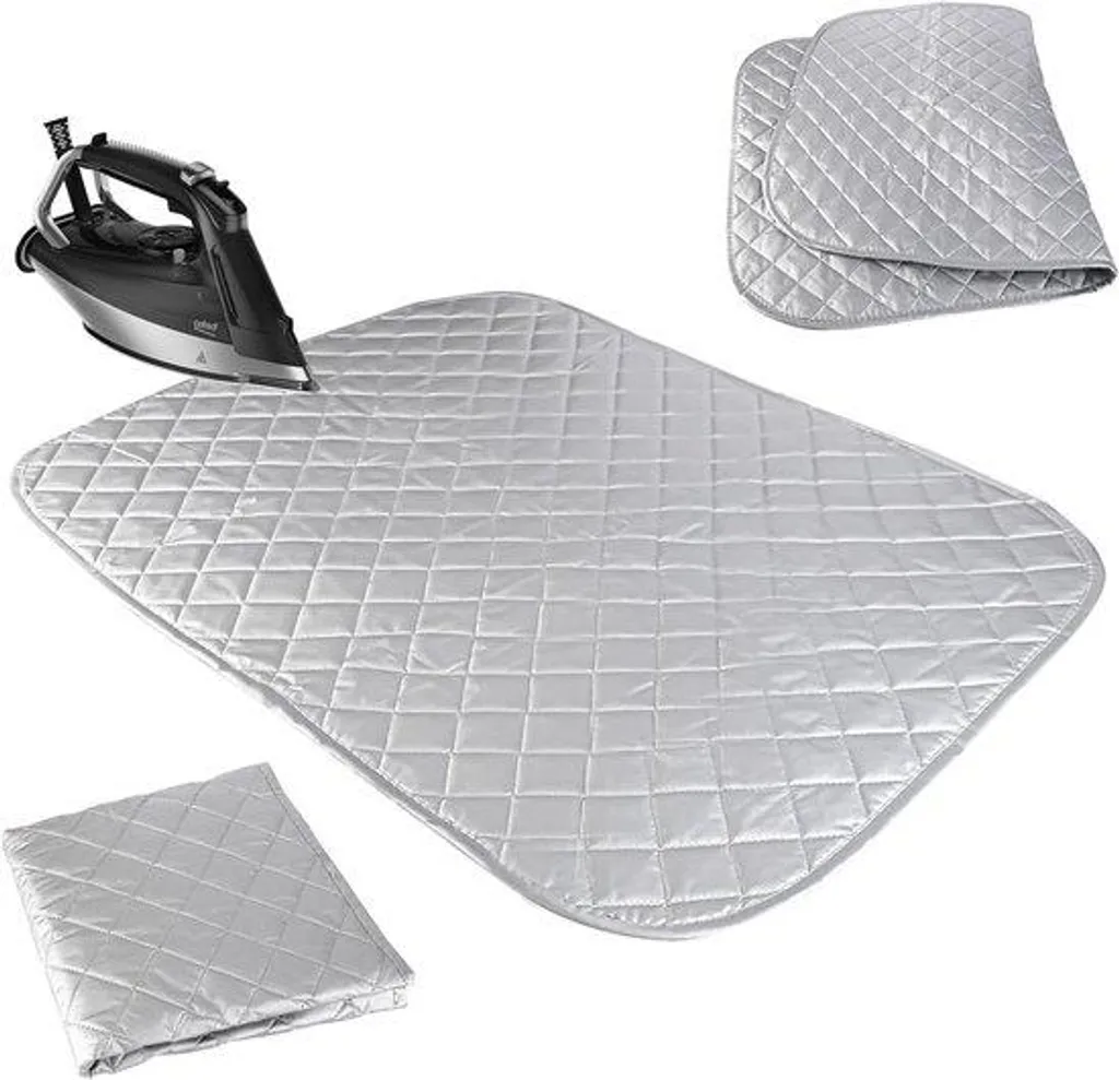 Tapis de repassage 55 x 60 cm en coton résistant à la chaleur pliable