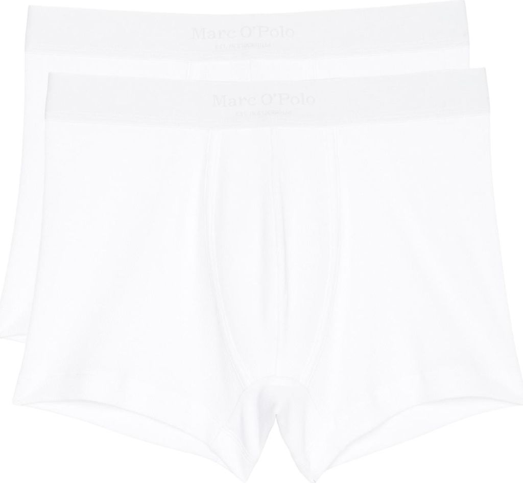 Marc O'Polo Herren Retro Boxer 2-Pack Iconic Rib - Weiss - Größe XXL