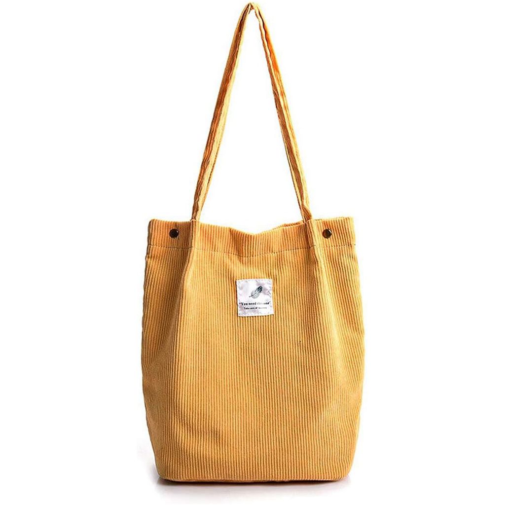 STILVORA Schultertasche Cord, Damen Schlicht – Weiche Cordtasche mit festem Gurt, Schultertasche groß leicht aus Cordstoff für Alltag & Büro, ...