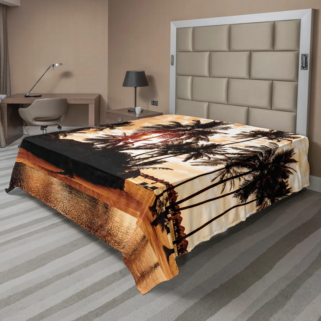 Drap de lit ABAKUHAUS Bora Bora 266x260 cm - Thème Océan Tropical