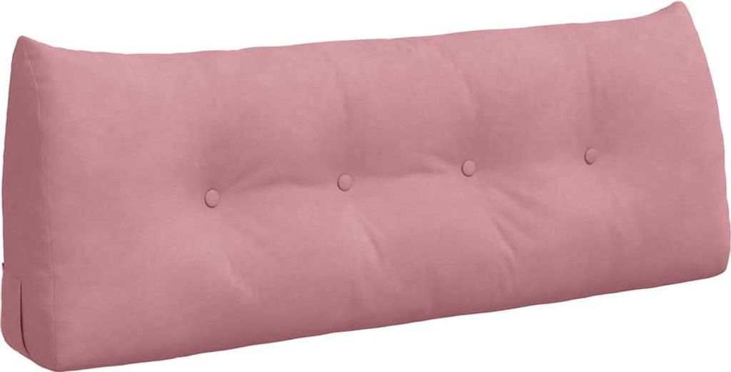 vidaXL Rückenkissen Rosa 120 x 24 x 50 cm Samt