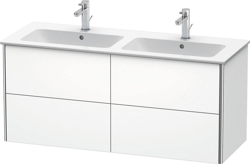 Duravit XSquare Waschtischunterbau wandhängend, 4 Schubkästen, 1280x560x478mm, XS417508484