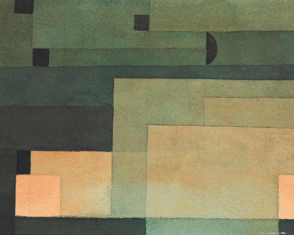 Paul Klee Kunstdruck Bild - Gestirneœber Dem Tempel, 1922 (40 x 50 cm)