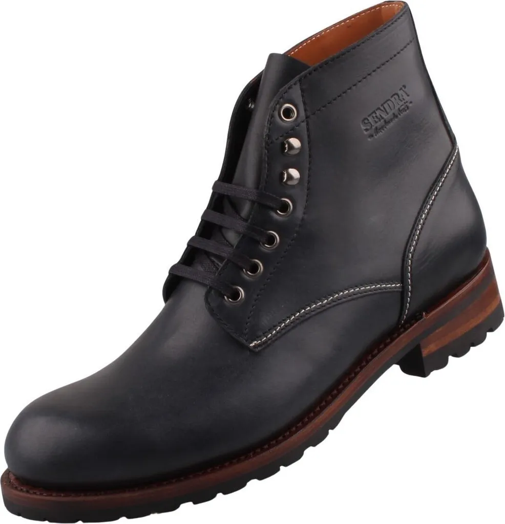 Sendra Boots Bottes en Cuir Noir pour Homme - Bottines de Cowboy 2073