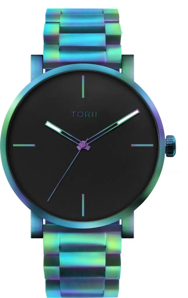 Montre homme pour nager et sport chic TORII M45MB.B4 classique bleue