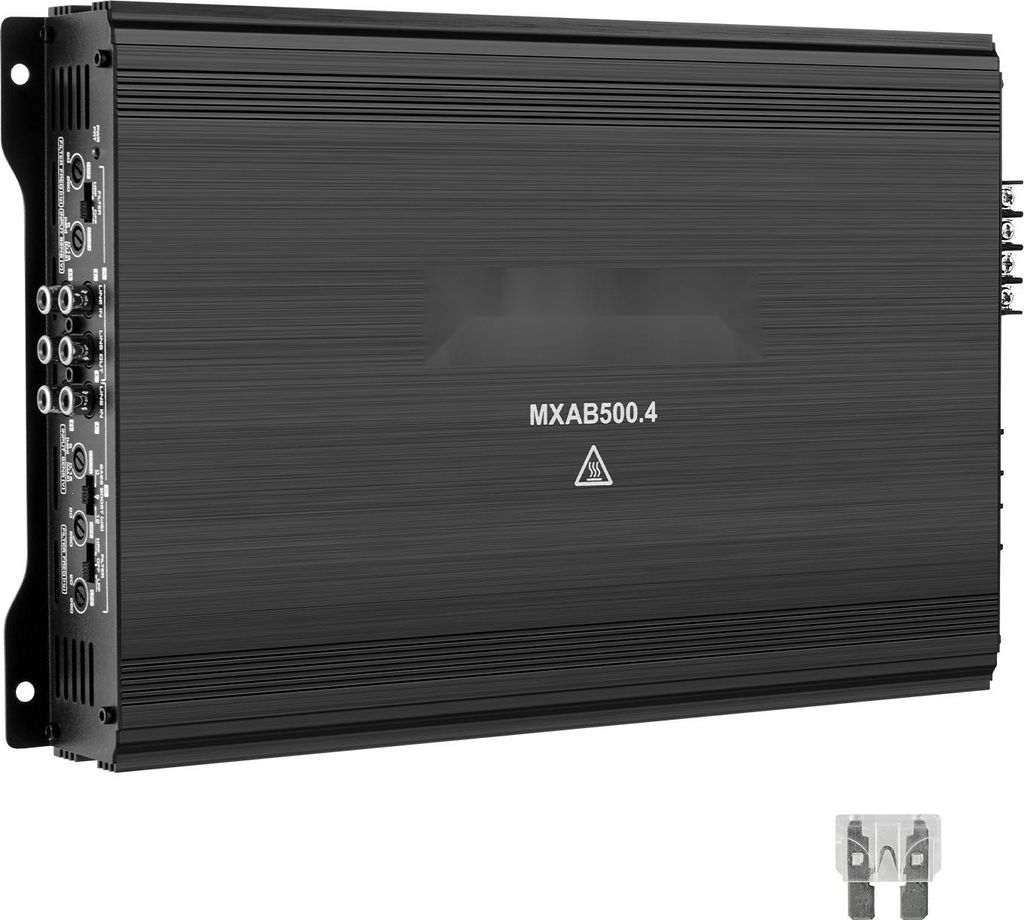 Autoverstärker 4-Kanal - Endstufe Klasse AB - Brückbar - Max. 4×250 W an 4 Ohm / 4×500 W an 2 Ohm - Ohm-stabil 2/4 Ohm - Car-HiFi Mehrkanal