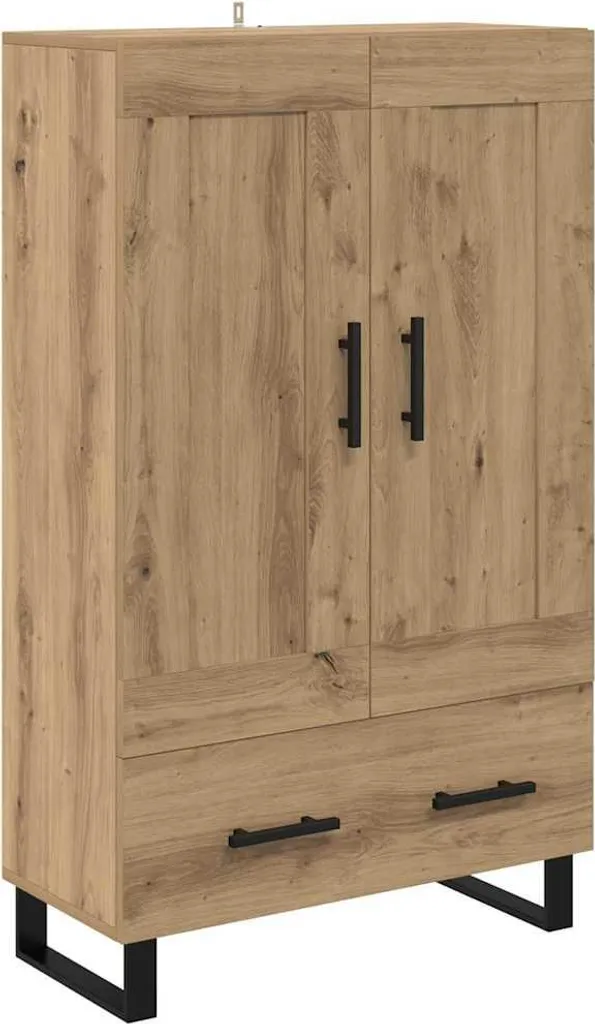 SYFAX Credenza Rovere Artigianale 115cm: Mobile Ingresso Salvaspazio