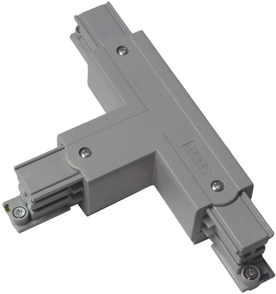 Raccord en T pour Rail Éclairage Triphasé XTS40 GlobalTrac Gris Argenté