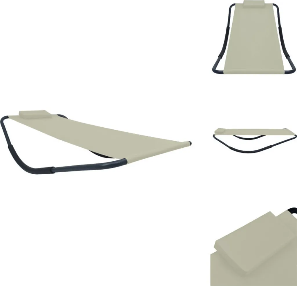 Letto Rialzato vidaXL 200x90 Bianco Crema Acciaio - Orto Fai da Te