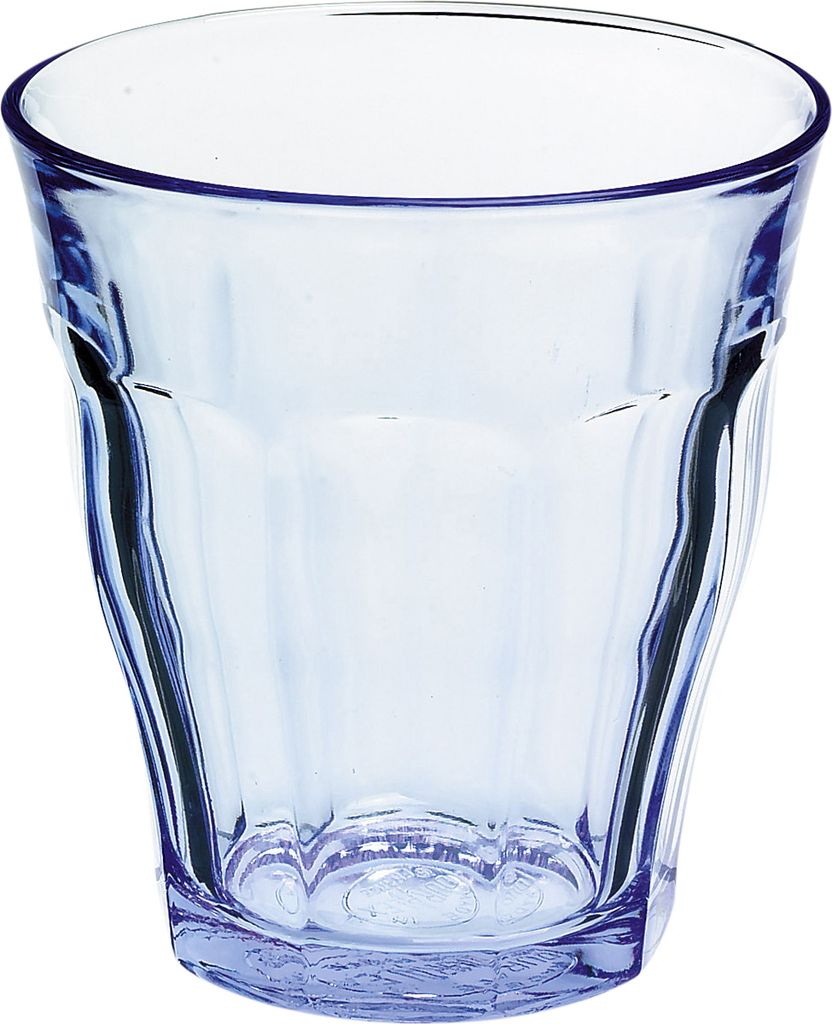 Duralex Set de Picardie Grey Becher 250 ml - Set de 6 Becher de Gehärtetes Glas Beständig und stapelbar - Klassisches und elegantes Design