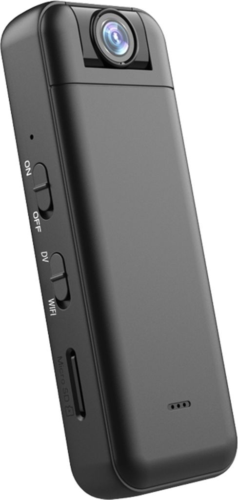 2K-WLAN-Koerperkamera mit Audio- und Videoaufzeichnung, tragbare Koerperkamera, Mini-Videokamera, 180¡ã drehbares Objektiv, Nachtsicht, mit magne...