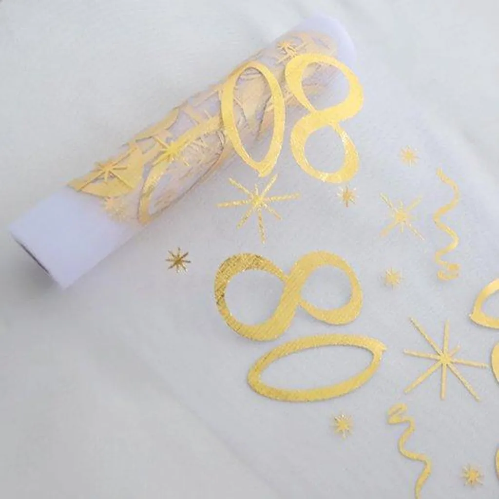 Rouleau Chemin de Table Romantique 10m pour Déco Table Anniversaire