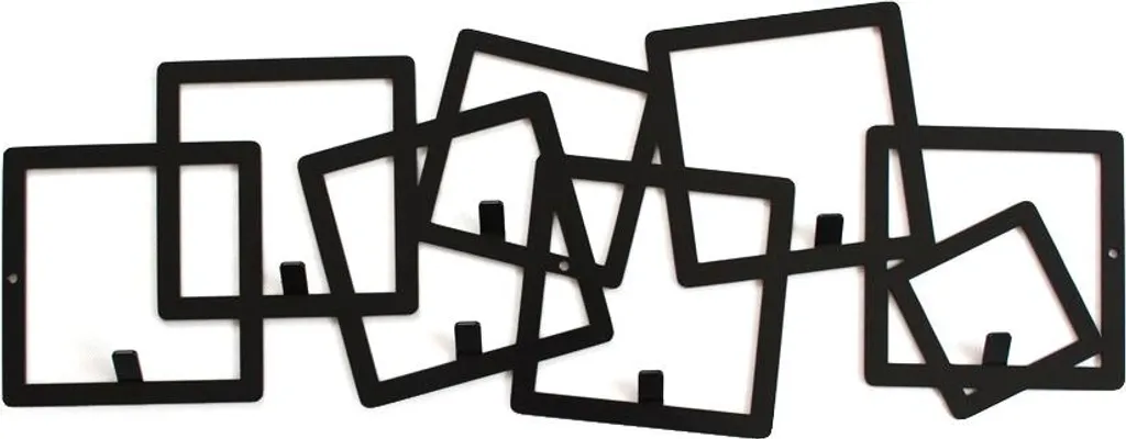 Decorizzly® Square: Scultura da Parete e Appendiabiti d'Eccellenza