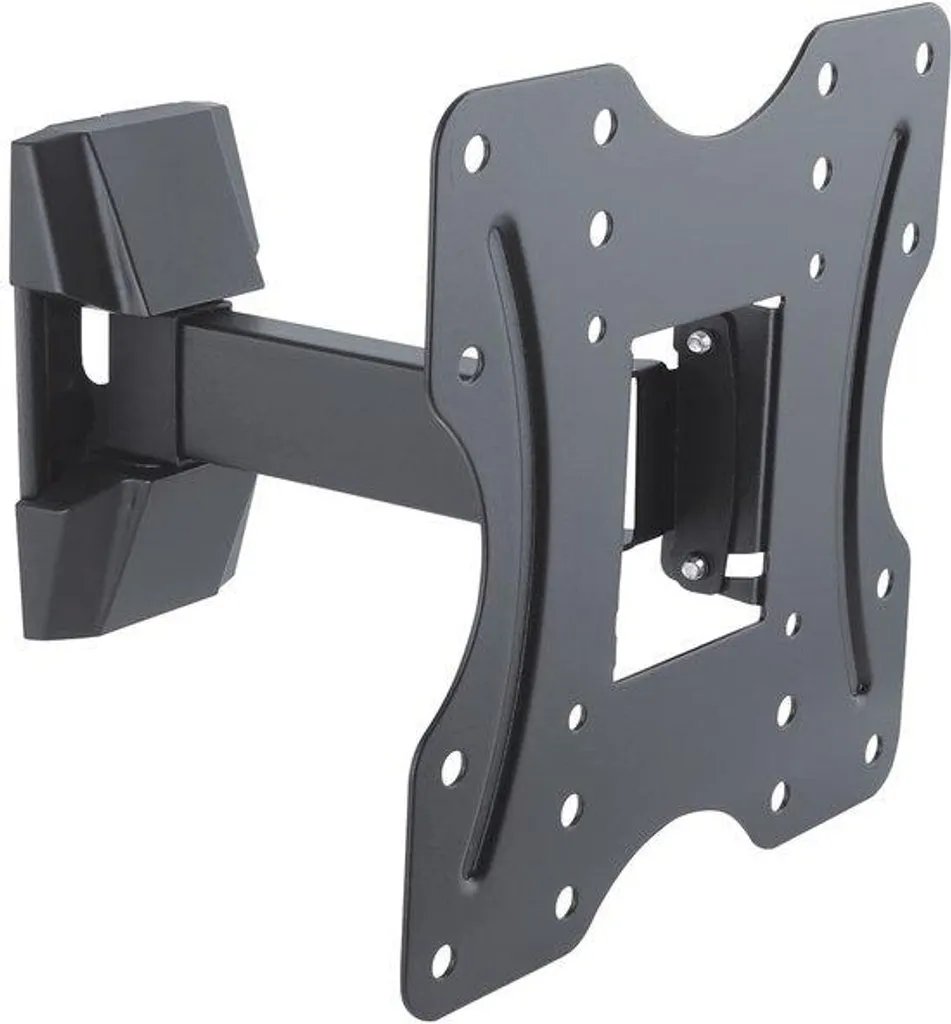 Support TV orientable et inclinable 42" en acier noir solide 25 kg